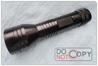 3.0V-4.2V Black 350 Lumens Waterproof Tactical Led Flashlight With CREE Q5 Led, 18650 Li-ion Battery