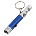 Promotional gifts PVC, METAL Material Led flashlight key chain with Logo Silk screen print