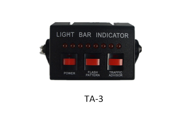 Power / Flash Pattern LED Light Bar rocker Switch box for Traffic Advisor Lights