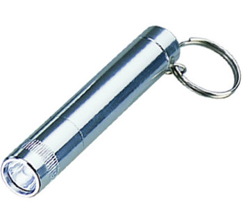 Promotional METAL flashlights keychains, Mini Led Keychain with Logo Silk screen printed