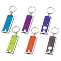 customized logo PS, metal promotional gifts led key chains torch flashlight