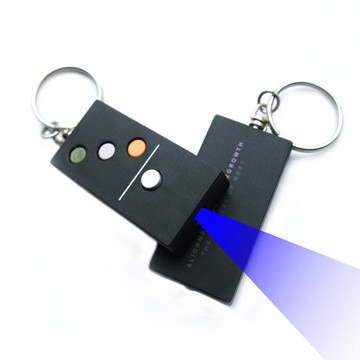 Promotional Small Metal / Plastic led flashlight key chains torch for give away gifts