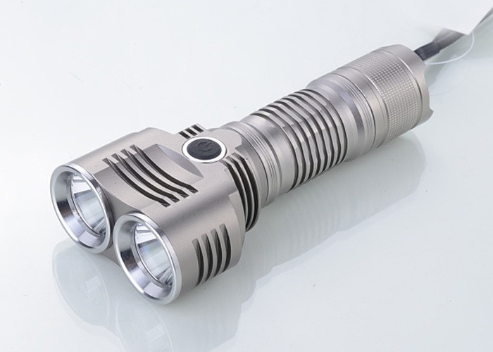 10W Super Bright shock - proof household rechargeable led flashlight with Two Switch