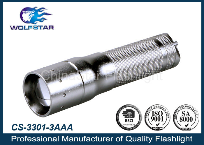 Shock-proof Aluminum LED High Power Flashlight 170LM Aluminum Alloy
