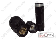Aluminum CE, ROHS CREE Q5 3.0V-9V Tactical Led Flashlight Of 230 Lumens With Beam 500 Meters