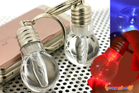 PS, PVC Material High bright white printed led flashlight key chains for Promotional gifts