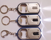 Promotional gifts Mini Metal / Plastic led flashlight key chains / keyring torch with logo
