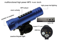 Portable Strobe Adjustable LED Flashlight Torch With MP3 Player YSF - MT08