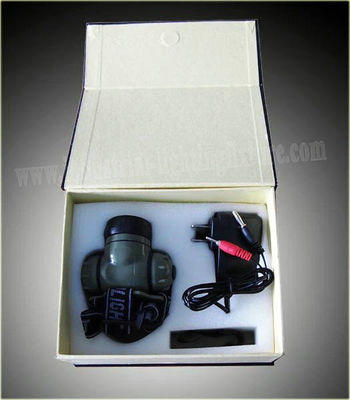 1 Watt Rechargeable LED Headlamp Shockproof 14000MCD , Weatherproof LED Headtorch