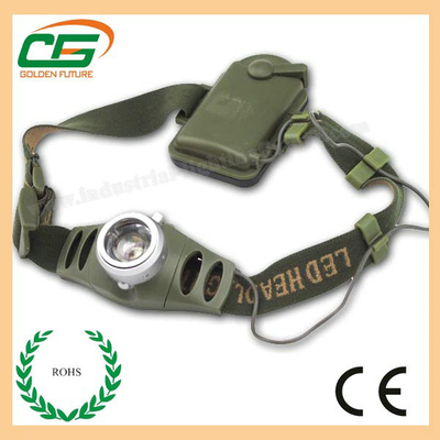 High Power CREE 3w LED Head Torch Rechargeable With ABS Plastic Shell