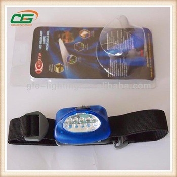 Outdoor Waterproof Head Torch / Headlamp With 5pcs White LED