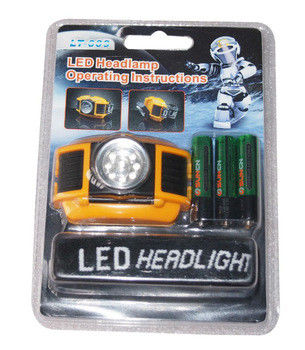 Emergency Dry Battery LED Headtorch / Headlamp With 9 LEDs IP54