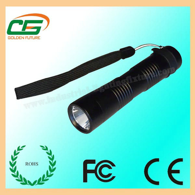 3 Watt Aluminum CREE LED Flashlight / LED Hunting Torch IP66 DC4.5V