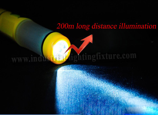 Yellow Led Car Emergency Led Rechargeable Flashlight with 9 LEDs