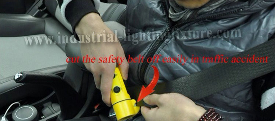 Yellow Led Car Emergency Led Rechargeable Flashlight with 9 LEDs
