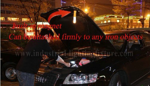 Yellow Led Car Emergency Led Rechargeable Flashlight with 9 LEDs