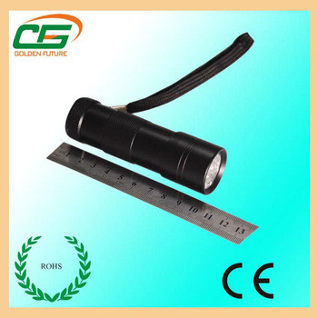Aluminum LED Torch Flashlight With 12pcs White LED , AAA LED Flashlight