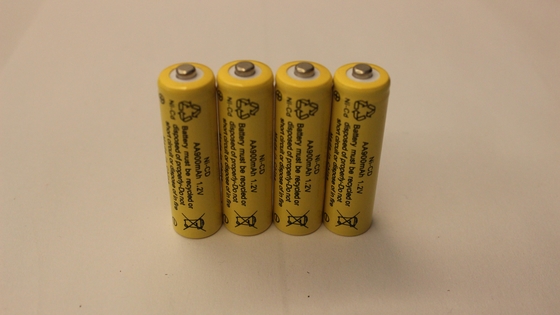 1.2V AA900mAh NiCD Rechargeable Flashlight Battery , Rechargeable Torch Battery