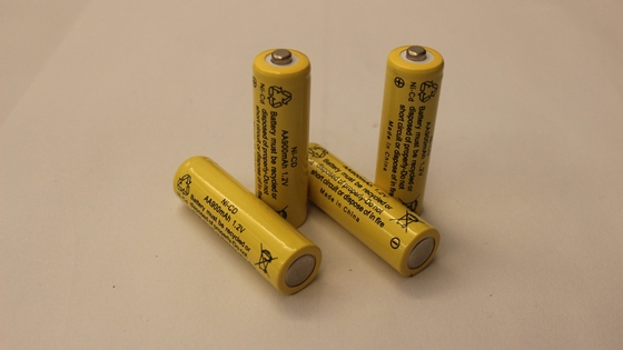 1.2V AA900mAh NiCD Rechargeable Flashlight Battery , Rechargeable Torch Battery