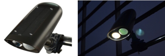 Cree 250lm LED Solar Yard Lights , 2W LED Torch wall mount led light fixtures