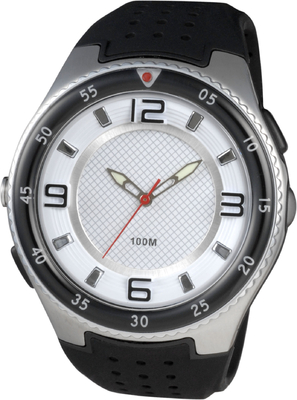 Mens Round Sporty Analog Watches With Led Torch And 100m Water Resistant