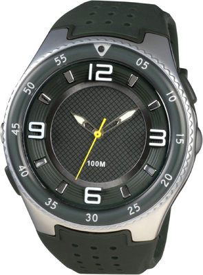 Mens Round Sporty Analog Watches With Led Torch And 100m Water Resistant