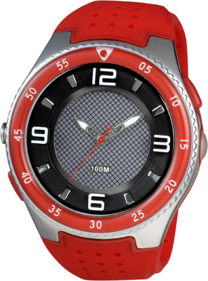 Mens Round Sporty Analog Watches With Led Torch And 100m Water Resistant
