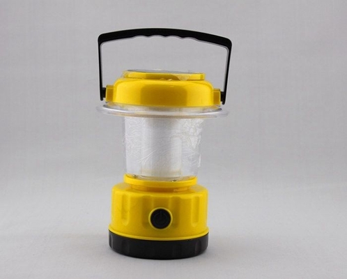 Battery+Double Solar Panels Powered LED Camping Light, Portable 9 LED Solar Lantern / Lamp