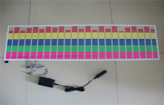 Car Music Rhythm Lamp , Advertising Poster EL Car Sticker With Low Power Consumption