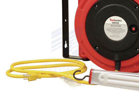 Unique Socket Lock Electric Cable Reel 50'' With 11W Fluorescent Lamp