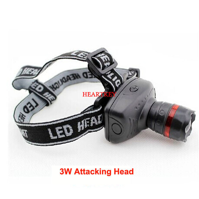 3W LED Light Headlamp Outdoor Fishing Camping Lamp Searchlight Headlights