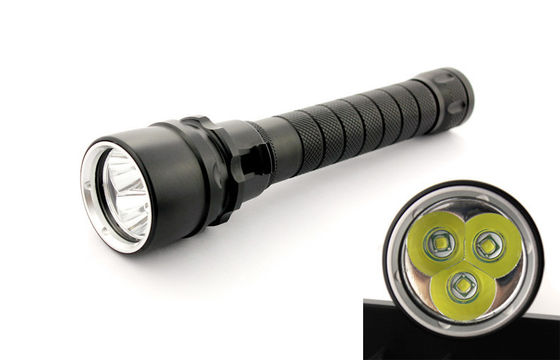 D009 Black 6500k Professional Led Dive Torch, CREE XM-L2 Led Diving Flashlight