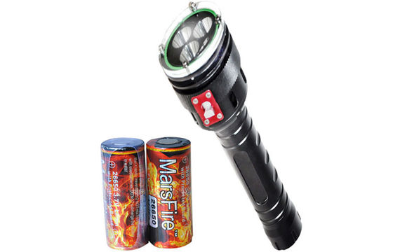 MarsFire D001 Black 2400LM LED Dive Torch 100m Waterproof  Professional  Flashlight Torch
