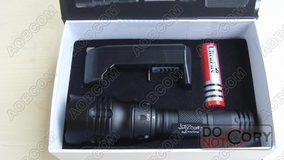 T6 350 150g Water Resistant Lumen Led Diving Torch With 18650 Li-ion Battery For Camping, Hiking