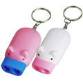 Pink Pig Mini Led Keychain, custom solar key chains / keyring for Promotional gifts