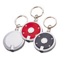 Custom made personalized Metal / Plastic led flashlight key chains for Promotional gifts