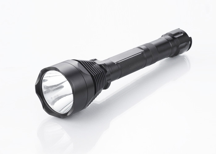 Classical Logo Printing Police Tactical LED Flashlight 1300LM with Tail Strap