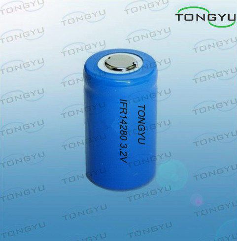 Low Self-discharge LiFePO4 Rechargeable Battery 3.2V 320mAh For Solar LED Lights / Flashlight