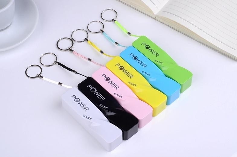 High Capacity Mini Power Bank With Keychain , Mobile Power Bank Charger