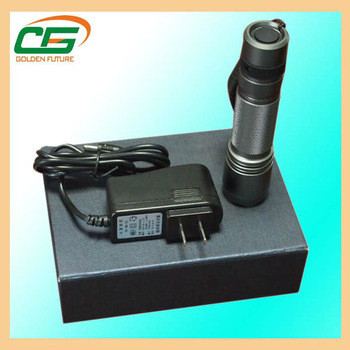 Industrial Cree LED Police Flashlight , Rechargeable LED Torch High Power
