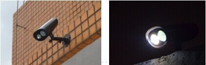 Cree 250lm LED Solar Yard Lights , 2W LED Torch wall mount led light fixtures