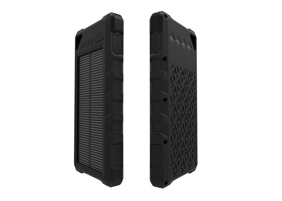 Plastic Waterproof USB 5V 2A Li-polymer Solar 16000mAh Power Bank for Mobile