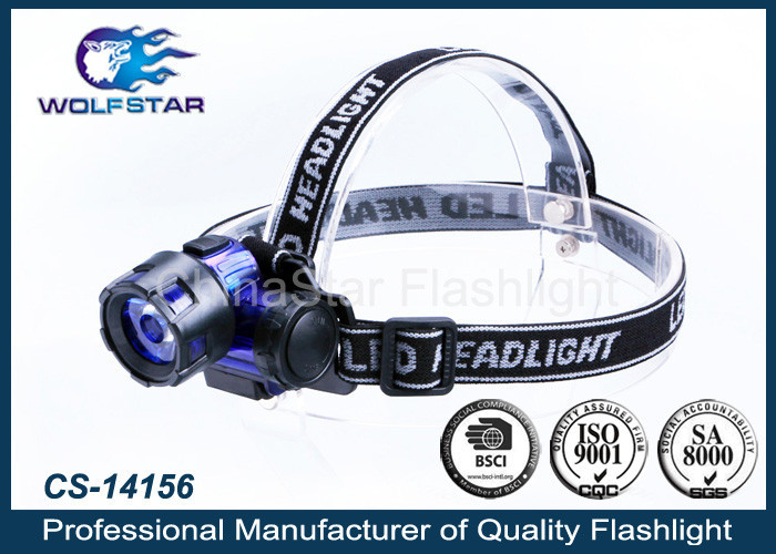 3W LED PMMA LEN high power LED Head Torch with 3 x AAA batteries