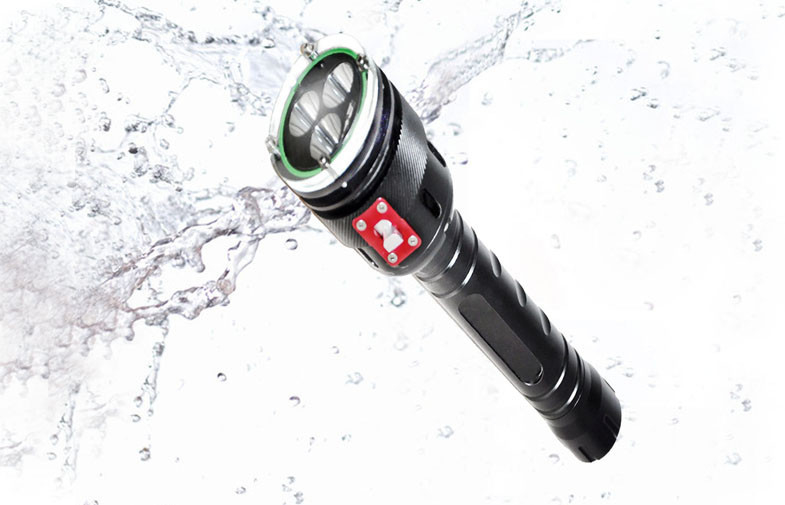 MarsFire D001 Black 2400LM LED Dive Torch 100m Waterproof  Professional  Flashlight Torch
